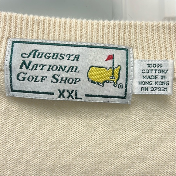 The Masters Men’s Cream V-Neck Sweater Vest Size XXL - Picture 2 of 6